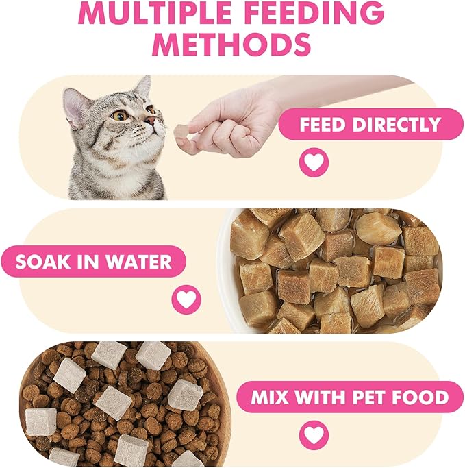 Freeze Dried Cats & Dogs Raw Treats, All Natural Single Ingredient Duck Breast, High Protein Healthy Pet Training Treats or Food Topper, 3.5 oz