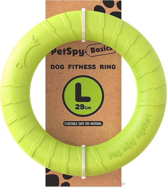 PetSpy Dog Ring Toy – Ring Puller for Outdoor Play, Floating Training & Fetch Toy for Throwing, Catching & Chewers – Durable EVA Flying Disc for Small, Medium & Large Dogs