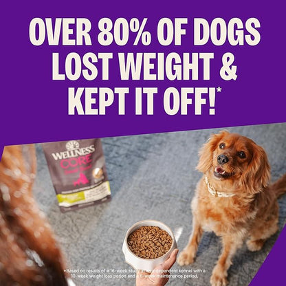 Wellness CORE Dry Dog Food, Small Breed, Grain-Free, High Protein, Natural, Healthy Weight Turkey & Chicken Recipe, (4-Pound Bag)