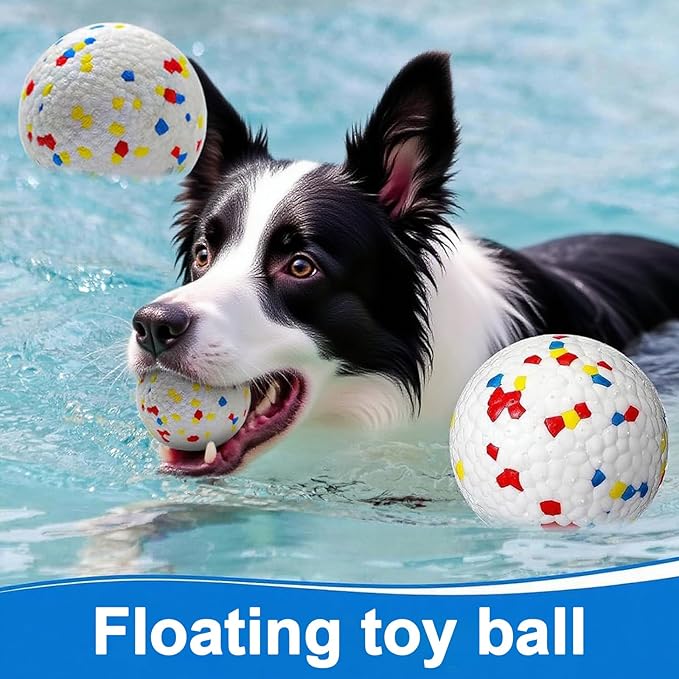 6 Pack Dog Balls, Refill for Automatic Launchers, Specially Designed for Dogs That Like to chew, 2.2inch Stain-Resistant, Perfect for 2.3 Inch Automatic Dog Ball Launcher (ETPU Material)