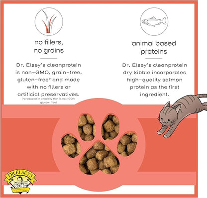 Dr. Elsey'S Cleanprotein Salmon Formula Dry Cat Food, 2 Pound (Pack of 1)