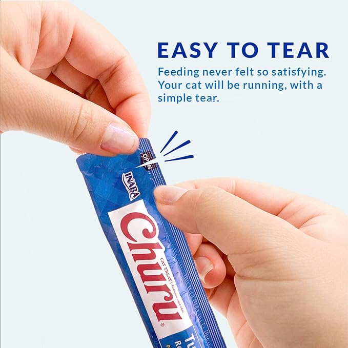 INABA Churu Cat Treats, Lickable, Squeezable Creamy Purée Cat Treat with Vitamin E, 0.5oz Each Tube, 22 Tubes, Holiday Variety Pack