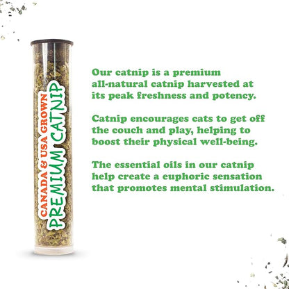 Meowijuana Pickle Bundle | Get Kickin' Refillable Spicy Pickle Toy and Meowi-Waui Catnip | Promotes Play and Cat Health | Includes North American Organic Catnip