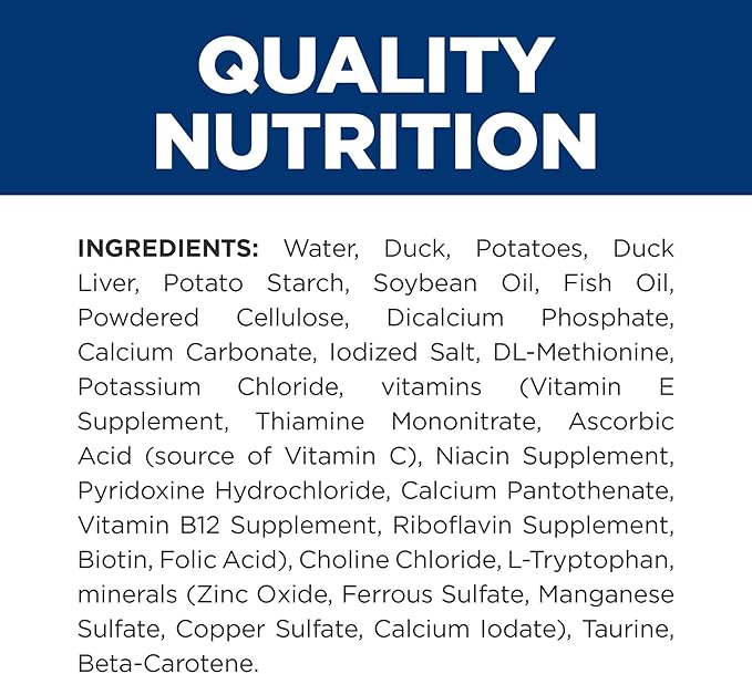 Hill's Prescription Diet d/d Skin/Food Sensitivities Duck Formula Wet Dog Food, Veterinary Diet, 13 oz. Cans, 12-Pack