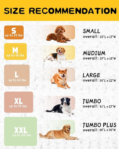 Washable XXL Dog Bed Crate Pad - Soft Kennel Pad Crate Mat for Extra Large Dogs - Anti-Slip Comfy Pet Bed, 48" x 30", Gray