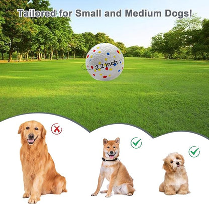 Dog Toy Balls 2.2 Inch, Indestructible Dogs Balls 5 Pack for Aggressive Chewers, Durable Interactive Toys for Small and Medium Puppy, Perfect for 2.2" Automatic Dog Ball Launcher (ETPU Material)