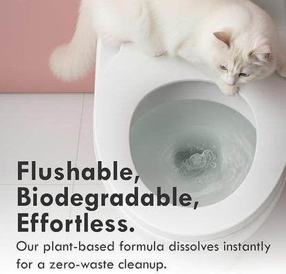 Lady N Granular Tofu Cat Litter Mini-Pellet Compatible with Automatic Self Cleaning Cat Litter Box, Strong Clumping, Low Dust, Odor Control Activated Charcoal 9lb