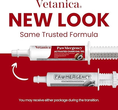 PawMergency – Activated Charcoal First Aid Kit Emergency Rescue for Dogs, Cats, Puppy & Pet Poison Kit, Camping Survival Remedy Essential,Oral Anti Diarrhea Digestive Paste Ready Absorb Toxins (30mL)