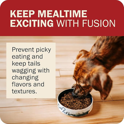 Redbarn Powerfood Fusion Air Dried Kibble Blend – Grain Free Land Beef Lamb Recipe – Made in USA Adult Dry Dog Food with Superfoods, Prebiotics, Postbiotics - 20lb Bag