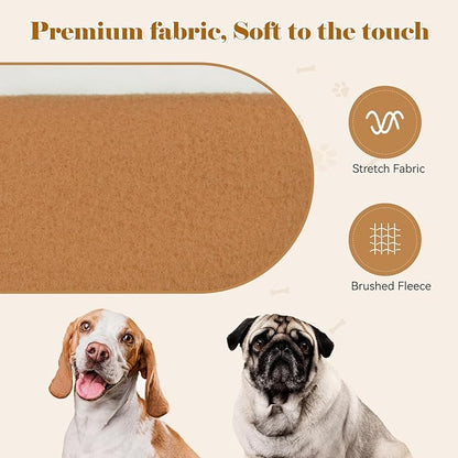 Dog Sweaters for Large Dogs Dog Hoodie Sweater Solid Soft Brushed Fleece Clothes Sweatshirt with Pocket(Coffee-XL)