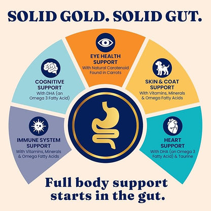 Solid Gold Indoor Dry Cat Food - Grain Free & Gluten Free - Salmon Cat Food Dry Kibble for Indoor Cats w/Probiotics & Fiber for Gut Health - Sensitive Stomach & Hairball Support for Adult Cats - 3LB