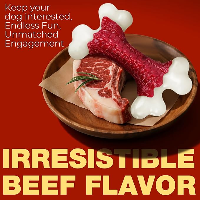 10-Pack Tough Dog Toys, Toys for Aggressive Chewers Large Breed, Chew Dogs, Bone Toy Nylon Dogs Almost Indestructible