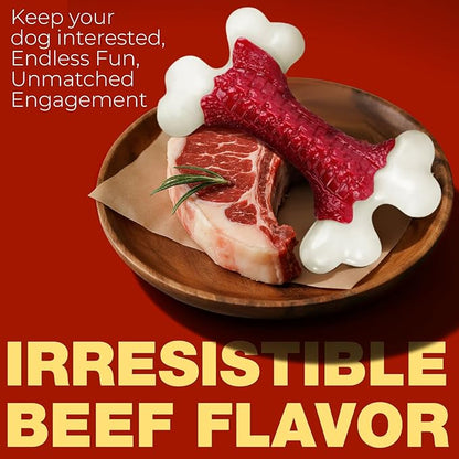 10-Pack Tough Dog Toys, Toys for Aggressive Chewers Large Breed, Chew Dogs, Bone Toy Nylon Dogs Almost Indestructible