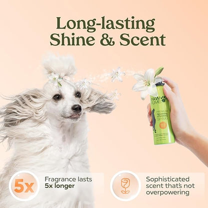 Paw Fume Dog Perfume Spray Long Lasting Scent for Grooming, Show Dog, 1-Pack – Keep Your Pup Fresh All Day – Hypoallergenic, Alcohol-Free, Detangling Formula – Moisturizing Pet Cologne Spray for Dogs