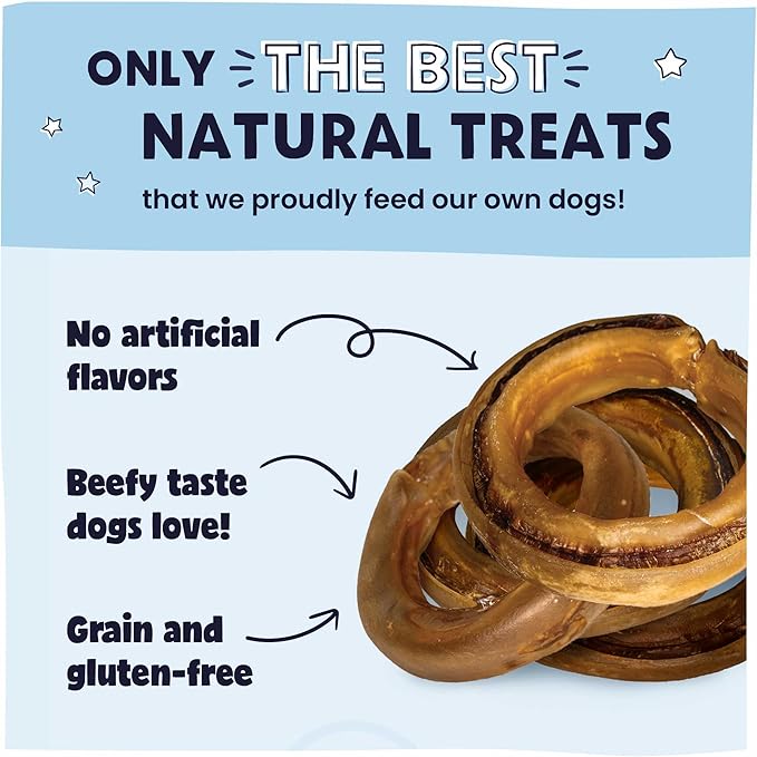 Pawstruck 2-in-1 Collagen Wrapped Jerky Natural Treats for Dogs - 5 Rings - Limited Ingredient Grain Free for Small, Medium, and Large Dogs