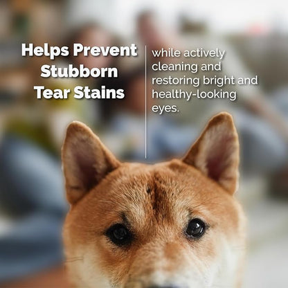 Gentle Multi-Purpose Eye Wash for Dogs & Cats-4 fl oz-Helps with Eye Infections, Redness, Irritation, Tear Stains & Discharge-Supports Pink Eye, Conjunctivitis & Dry Eye Relief-Vet Formulated