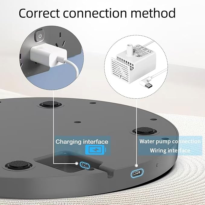 Battery Operated Cat Water Fountain Wireless, 4L/135oz Stainless Steel Pet Fountain for drinking Dog Water Dispenser Cordless with Motion Sensor, Ultra-Quiet Pump & for Cats Inside, Dog, Multiple Pets