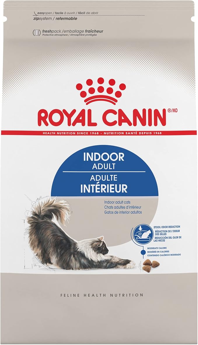 Royal Canin Feline Health Nutrition Indoor Adult Dry Cat Food, 15 lb Bag