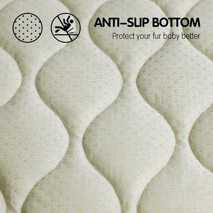 furrybaby Dog Bed Mat Flat Crate Mat with Anti-Slip Bottom Machine Washable Pet Kennel Pad for Dog Sleeping (XM 36x23'', Grey Mat)