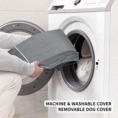 Orthopedic Dog Bed - Extra Large Dog Bed, Waterproof & Washable W/Removable Pet Bed Cover,Dog Beds Large W/Egg Crate Foam Support for Dogs Up to 115 lbs