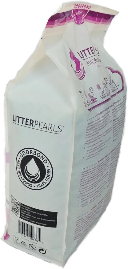 Litter Pearls Micro Crystals Unscented Non-Clumping Crystal Cat Litter with Odorbond, 10.5 Pounds