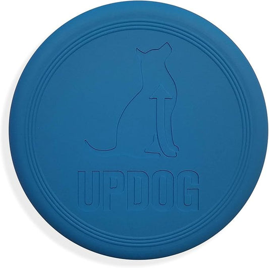 Dog Frisbee | Made in USA | UpDog Products Small 6-Inch Flying Disc for Dogs (Blue)