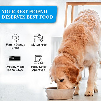 Healthy Dogma - PetMix Dehydrated Dog Food – Fish Dinner with Wild-Caught Alaskan Salmon & Whitefish – Clean Ingredient Dog Food – No Preservatives 10lbs (Bucket)