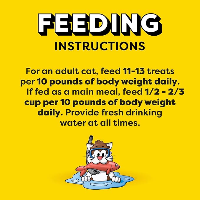 Temptations Classic Crunchy and Soft Cat Treats, Savory Salmon Flavor, 3 oz. Pouch (Pack of 12)