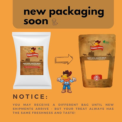 Cowdog Chews Beef Bully Stick: Odor-Free, Fully Digestible Beef Collagen Chews (9-12", 5 Count) - Natural, Grain-Free, Long-Lasting Collagen Bully Stick Substitute for All Dog Breeds