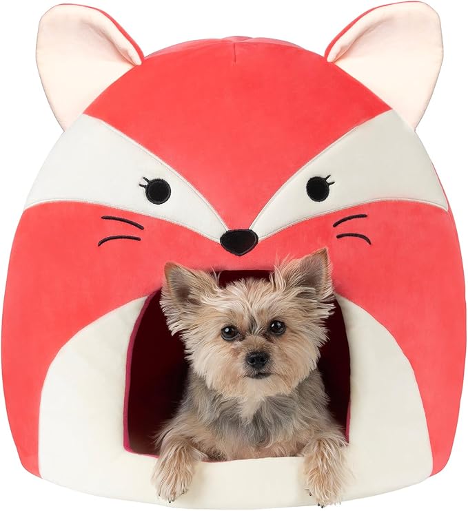 Squishmallows Original 16-Inch Fifi The Fox Pet Cave - Ultrasoft Official Jazwares Pet Bed for Dogs and Cats