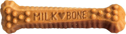 Milk-Bone Brushing Chews Daily Dental Dog Treats, Chicken Flavor, Large, 25 Count