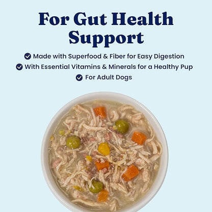 Solid Gold Wet Dog Food Topper & Meal Cups - W/Chicken, Beef & Pumpkin for Sensitive Stomachs, Gut Health & Digestive System Support - for Adult & Senior Small Breed & Large Breed Dogs - 3.5oz/6 Pack