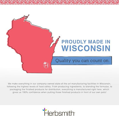 Herbsmith Senior Dog Wisdom – Dog Dementia Supplement – DHA for Senior Dog Brain Health - Senior Supplement for Dogs- 75g