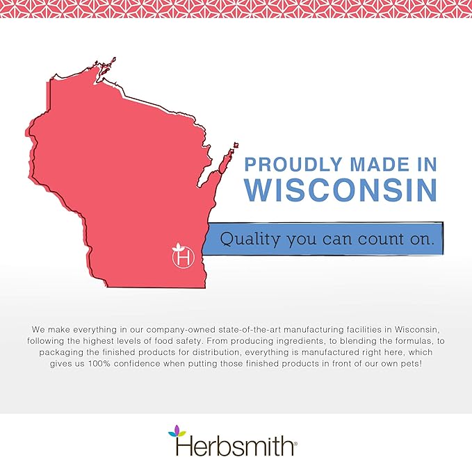 Herbsmith Senior Dog Wisdom – Dog Dementia Supplement – DHA for Senior Dog Brain Health - Senior Supplement for Dogs- 60ct Large Chews