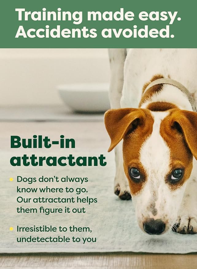 Earth Rated Max Absorbency Puppy Pee Pads for Dogs Absorbs 2X Faster & 2X More, Leak-Proof, Odor Control Potty Training, Unscented, XL, 28” x 34”, 40 Count