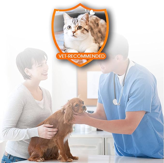 Natural Flea Treatment for Cats (2-25 lbs) | 9-Month Supply with Comb, Tick Tool & Repellent Collar, Vet-Reviewed Formula