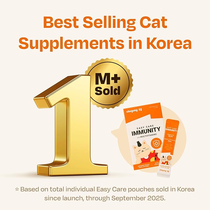 Easy Care Immunity with Multivitamins - Cat Lickable Supplement, Immune Support, Cod&Goat Milk Flavor