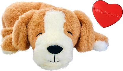 Puppy Heartbeat Toys Calming Separation Anxiety Relief Toys for Dogs Heartbeat Simulator in a Soft Comforting Pillow Pet Plush