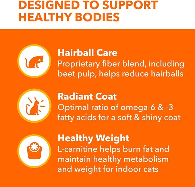 IAMS Proactive Health Indoor Weight Control & Hairball Care Adult Dry Cat Food, Salmon Recipe, 16 lb. Bag