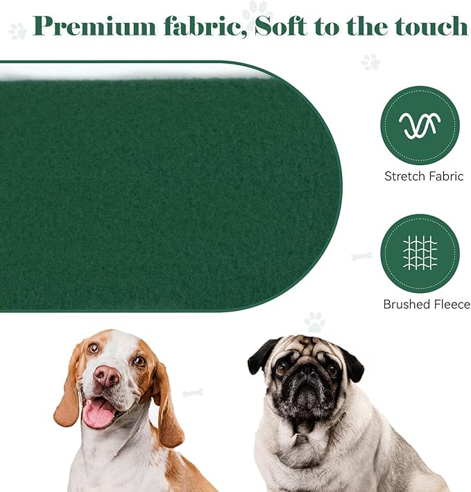 Dog Sweaters for Large Dogs Pet Sweater Solid Soft Brushed Fleece Dog Hoodie Clothes Pet Hoodie Sweatshirt with Pocket(Green-L)