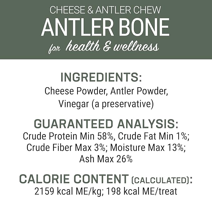 Antler and Himalayan Cheese Dog Chew | Long Lasting, Stain Free, Protein Rich, Low Odor | 100% Natural, Healthy & Safe | No Lactose, Gluten Or Grains | Antler Bone | for Dogs 45 Lbs & Smaller