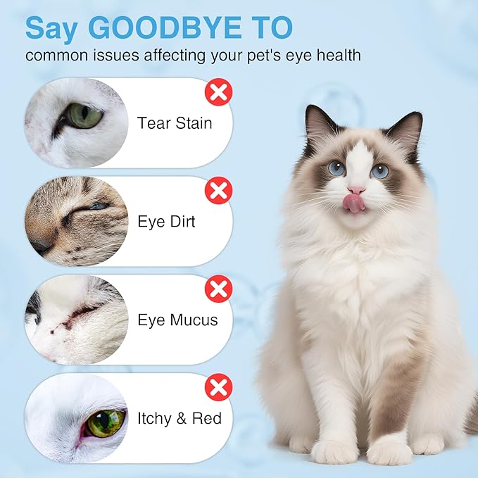 Tear Stain Remover for Dogs & Cats, Natural Gentle Pet Tear Stain Clean Pen,Effectively Cleans Tear Stains, Eye Discharge & Debris, Pefect for White Dogs