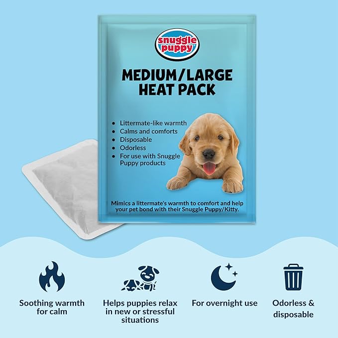 Snuggle Puppy Original Toys - Heartbeat Puppy for Dogs - Pet Anxiety Relief and Calming Aid - Comfort Dog Toys for Behavioral Training