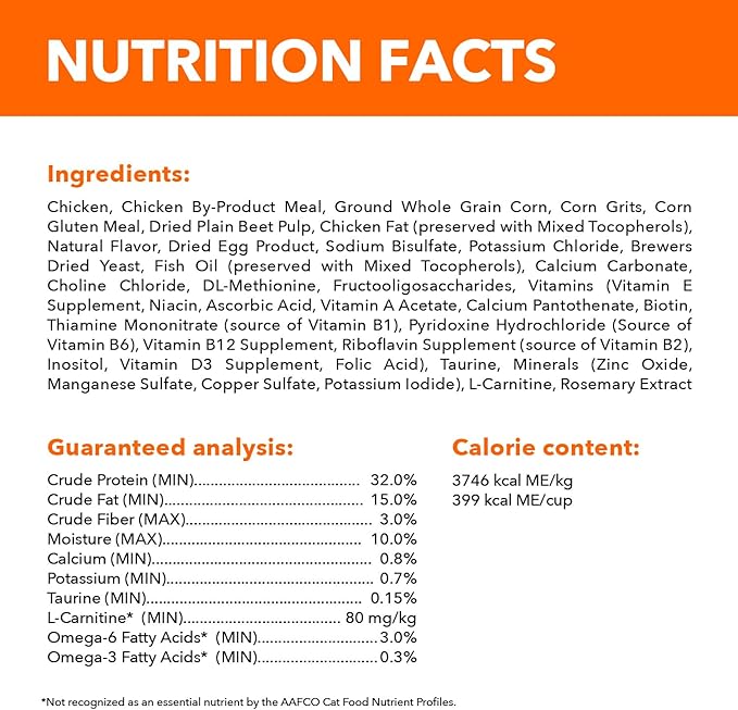 IAMS Proactive Health Adult Healthy Dry Cat Food with Chicken, 22 lb. Bag