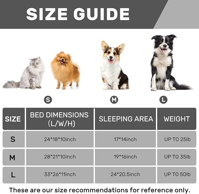Hollypet Fluffy Plush Pet Cat Couch Sofa Soft Calming Pet Dog Sofa Beds for Medium Small Cats and Dogs, Light Purple