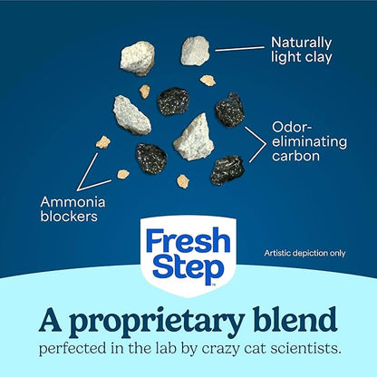 Fresh Step Odor Shield Light Weight Advanced Multi Cat Clumping Litter with Febreze Freshness, 11.5 lb, Pack of 2 (Package May Vary)