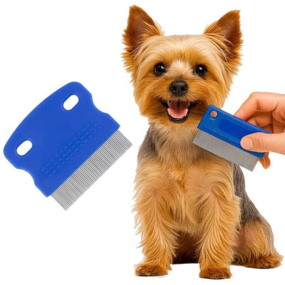 Pets&Goods Tear Stain Remover Comb Set for Dogs & Cats – Stainless Steel Eye Grooming Tool for Stains, Crust & Mucus – Gentle, Safe, Reusable – 2 Pack