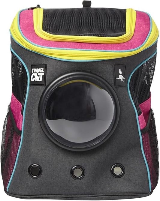 Fat Cat Backpack Carrier - Airline Approved Cat Carrier with Space Capsule Bubble for for Small Cats, Kitten - Premium Stray Cat Carrier Backpack for Outdoor, Travel, Hiking, Pet Supplies