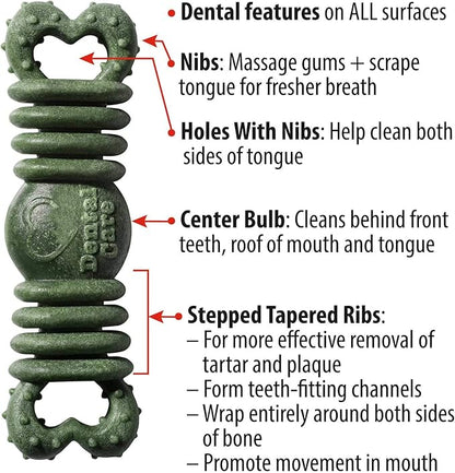 Loving Pets Ora-Bone™ Dental Chews for Dogs – USA Made Dog Dental Sticks with Parsley & Mint – Patented Shape to Reduce Plaque, Tartar, Massage Gums & Freshen Breath (Large Dogs 15 oz.)