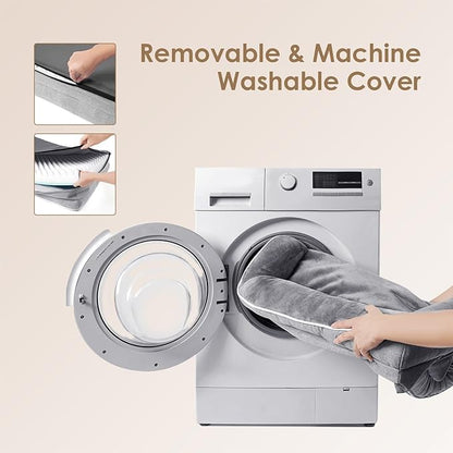 EHEYCIGA Orthopedic Dog Beds for Extra Large Dogs 44x32Inch, Waterproof Memory Foam XL Pet Bed with Sides, Non-Slip and Egg-Crate Foam Big Dog Couch Bed with Washable Removable Cover, Grey